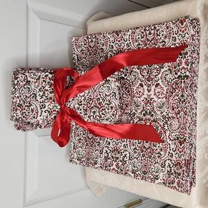 Envogue holiday paisley napkin and placemat set of 12